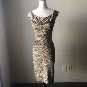 Stop Staring Leopard Print Velour Dress